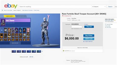 fortnite accounts for sale ebay
